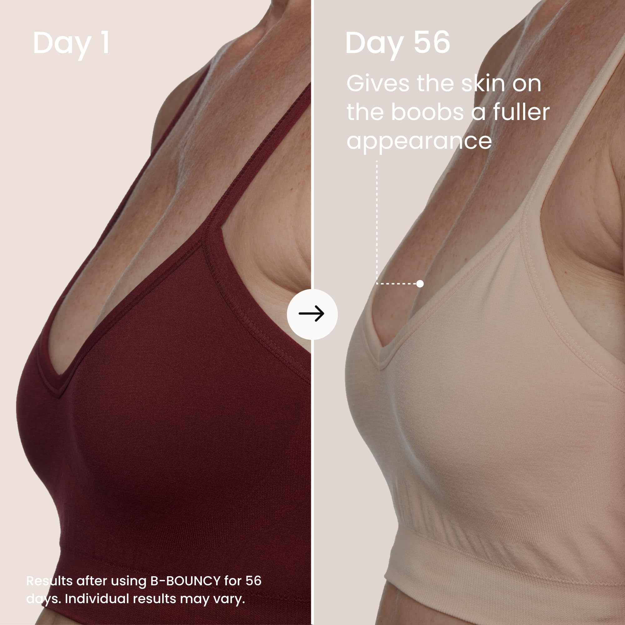 MAËLYS B-BOUNCY Boob Enhancing Gel - Skin Plumping & Tightening with Hyaluronic Acid & Tripeptide 38 - Firming Body Lotion for Aging & Saggy Skin (3 Fl Oz) - Image 4